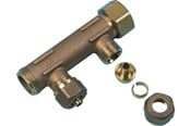 PEX-system - Uponor manifold male female thread pex wtr dr 3/4mt/ft 3x15 c/c50mm - 1036174
