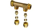 PEX-system - Uponor aqua plus manifold male swivel wtr pex dr 3/4mt/sn 2x15c/c50mm - 1067753
