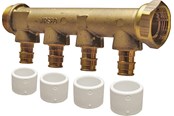PEX-system - Uponor q&e manifold male thread swivel nkb dr 3/4mt/sn 3x15 c/c35mm - 1026027