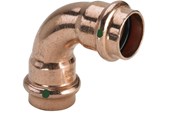 Tryckrör och kopplingar - Viega Profipress bend 90° 42 Copper/bright 291549 - 291549