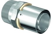 Alu pex-system - Uponor s-press adaptor male thread 63 mm x 2 - 1032895
