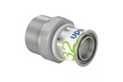 Alu pex-system - Uponor s-press plus adapter male thread 32 mm x 114 - 1070510