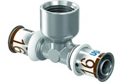 Alu pex-system - Uponor s-press plus tee adapter female thread 25 mm x 34 - 1070599