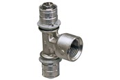 Alu pex-system - Uponor press tee adapter female thread 40-rp3/4ft-40 - 1046923