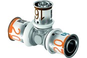 Alu pex-system - Uponor s-press plus tee reducer 20 x 16 x 20 mm - 1070568