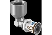 Alu pex-system - Uponor s-press plus elbow female thread 25 mm x 1 - 1070543