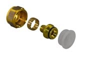 Golvvärme - Uponor vario compression adapter pex 16x1.8/2.0-g3/4ft euro - 1065284