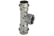 Tryckrör och kopplingar - Viega Sanpress Inox Tee 18mm x 3/4" x 18mm stainless steel - 437169