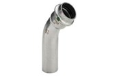 Tryckrör och kopplingar - Viega Sanpress Inox bend 45° 42 Stainless steel/bright 435431 - 435431
