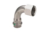 Tryckrör och kopplingar - Viega Sanpress Inox transition bend 90° socket/socket 15 mm x 1/2" stainless steel - 437091