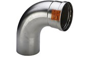 Tryckrör och kopplingar - Viega Sanpress Inox XL bend 90° 76.1 Stainless steel/bright 482626 - 482626