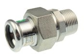 Tryckrör och kopplingar - Vsh Fabrieken Vsh straight union male thread/press 54 mm x 2 stainless - 6192296