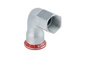 Tryckrör och kopplingar - Geberit Elbowad ft cst 90g d28-rp1/2 zn-pl - 21660