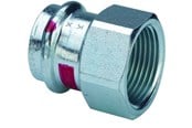 Tryckrör och kopplingar - Viega Prestabo transition 35 x 1" socket/socket galvanized steel - 704766