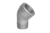 Gängade beslag - +GF+ Elbow 45° black med f 1/2 - 770121104