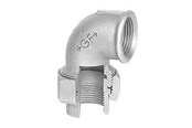Gängade beslag - +GF+ Union elbow galvanized conical for f 1 1/4 - 770096207