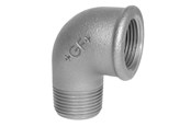 Gängade beslag - +GF+ Elbow 90° black for m 1/2 x 3/8 - 770092116