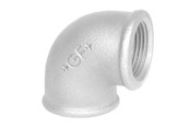 Gängade beslag - +GF+ Elbow 90° galvanized for f 1/2" - 770090204