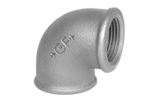 Gängade beslag - +GF+ Elbow 90° black for f 3/4" - 770090105