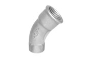 Gängade beslag - Georg-Fischer Long sweep bend 45° galvanized for m 1/4 - 770040202
