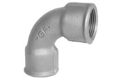 Gängade beslag - +GF+ Short bend 90° black for f 3/4 - 770012105
