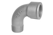 Gängade beslag - +GF+ Short bend 90° black for m 1/2 - 770011104