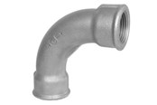 Gängade beslag - +GF+ Long sweep bend black for f 90° 1/2 - 770002104