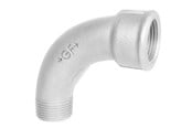 Gängade beslag - +GF+ Long sweep bend galvanized for m 90° 1/2" - 770001204