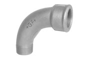 Gängade beslag - +GF+ Long sweep bend black for m 90° 1 - 770001106