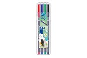 Skriv- och ritverktyg - Staedtler Fineliner triplus 0.3mm 4pcs.box - 334 SB4