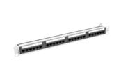 Nätverks tillbehör - Lanberg patch panel 24 port 1U cat.6A UTP grey - PPUA-1024-S