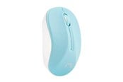 Mus - Natec MYSZ BEZPRZEWODOWA TOUCAN BLUE-WHITE 1600DPI - Mouse - Optic - 3 knappar - Blå - NMY-1651