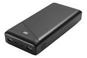 PowerBank - Deltaco Power bank 30000 mAh 3 A/18 W 111 Wh 2x PowerBank - Svart - 30 Wh - PB-C1002