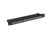 Nätverks tillbehör - Lanberg PPS7-1024-B - patch panel - 1U - 19" - PPS7-1024-B