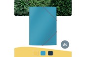 Mappar och Skrivplattor - Leitz Cosy 3-klaffmapp Kartong Soft Touch Blå - 30020061