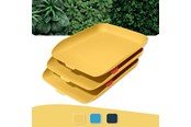 Skrivbordstillbehör - Leitz  Cosy Brevkorg, Set om 3 Gul - 53582019