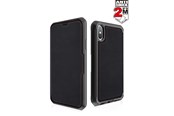 Mobile - Covers & Cases - ITSKINS HYBRID FOLIO skal för iPhone XS / X® - Svart och röd med återvunnet läder - APHX-HYBRF-BRRL