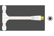 Antenn - Sinox FM Antenn till Radio - Vit 1,8 Meter - SXFM009