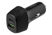 Mobile - Adapters & Chargers - Deltaco USB car charger 1x USB-C PD 18 W 1x USB - USBC-CAR120