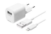 Mobile - Adapters & Chargers - Deltaco USB wall charger USB-A 2.4 A incl. 1 m - USB-AC181