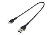 Displaykabel - StarTech.com 30cm Durable USB A to Lightning Cable - RUSBLTMM30CMB