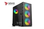 Chassi - Savio Raptor X1 ARGB Mesh / Glass - MDT - ATX - Chassi - Tower - Svart - SAVGC-RAPTORX1