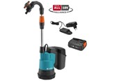 Trädgårdsvattning - Gardena Pump för regnvattentunna 2000/2 18V P4A, Komplett set - 14602-20