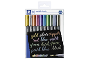 Hobby Tillbehör - Staedtler Marker metallic brush 10 pcs in set - 8321 TB10