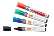 Konferens & Presentation - Nobo Whiteboard Penna Flytande Bläck Mejselspets 4/Fp, Sorterad - 1915387