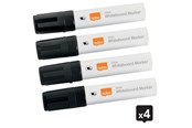 Konferens & Presentation - Nobo Glide Whiteboard Penna Flytande Bläck Stor Mejselspets 4/Fp Svart - 1915388