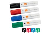 Konferens & Presentation - Nobo Glide Whiteboard Penna Flytande Bläck Stor Mejselspets 4/Fp Sorterad - 1915393