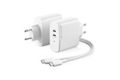 Mobile - Adapters & Chargers - ALOGIC 2X63 Rapid Power 63W GaN Charger - Incl. 2m USB-C Charging Cable - WCG2X63-EU