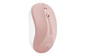 Mus - Natec Toucan - mouse - 2.4 GHz - white pink - Mouse - Optic - 3 knappar - Vit - NMY-1652