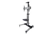 Väggfäste, AV-Möbel - Deltaco Office Display Cart Adjustable with crank - Max 50 kg - recommended for 70" - ARM-0450